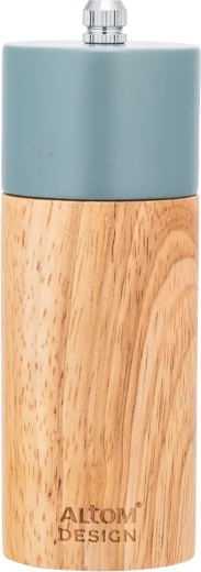 Houten kruidenmolen saliegroen 5 × 14 cm