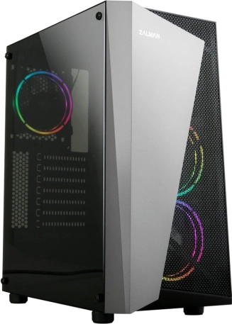 Computerbehuizing S4 Plus ATX Mid Tower met RGB-ventilatoren