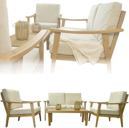 Licht en duurzaam aluminium met houtdecor