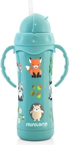 Thermosfles met rietje staal 240ml