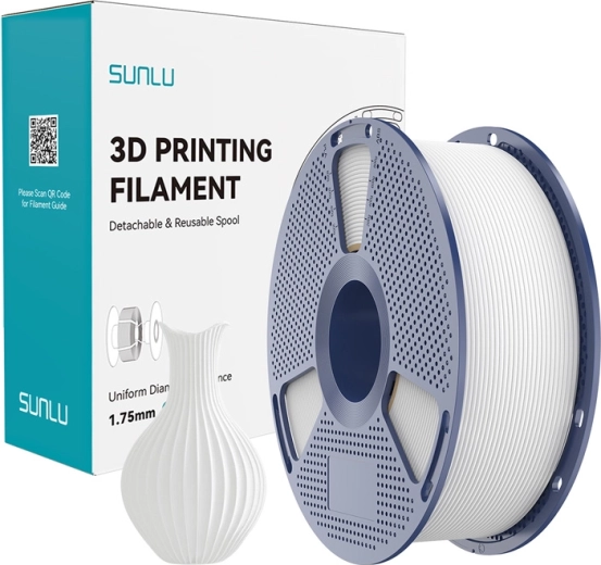 Sunlu PLA Classic wit filament 1,75 mm – 1 kg