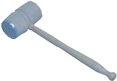 Eenzijdige vleeshamer 27 cm hout en metaal