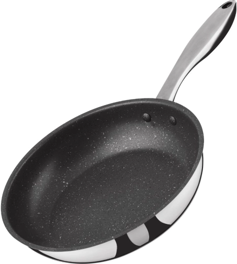 Lamart roestvrijstalen koekenpan met antiaanbaklaag 24 cm
