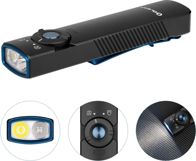 Dubbele lichtbron: witte LED + UV 365 nm