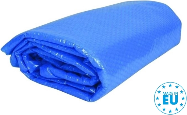 Blauw solarzeil voor zwembaden met een wateroppervlakte van 3 m diameter