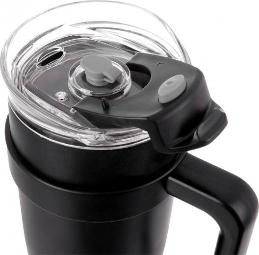 Lekdicht deksel met twee openingen