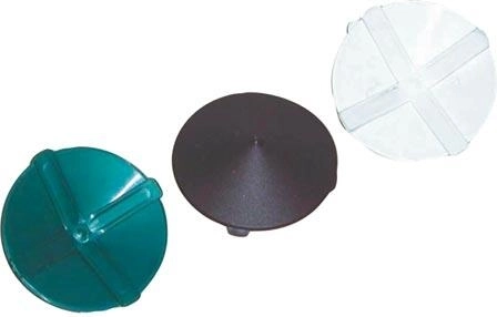Kunststof dop voor hekpaal 80 mm met veer, groen
