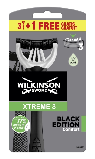 Wilkinson Xtreme 3 Black Edition scheermes 3+1 stuks