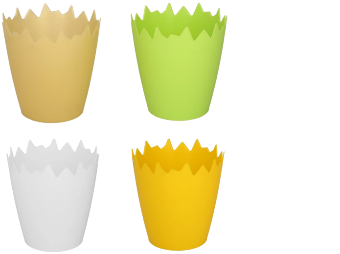 Speels design van een gebarsten eierschaal