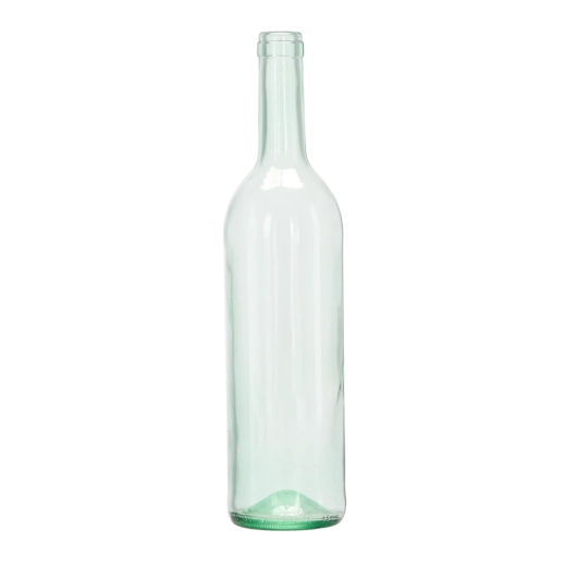 Klassieke Bordeaux‑vorm en kurksluiting