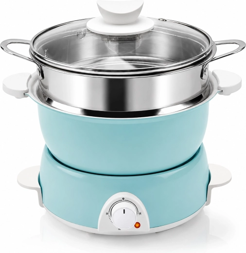 Multifunctionele elektrische kookpot 700 W met antiaanbaklaag 1,5 l - 1 stuk