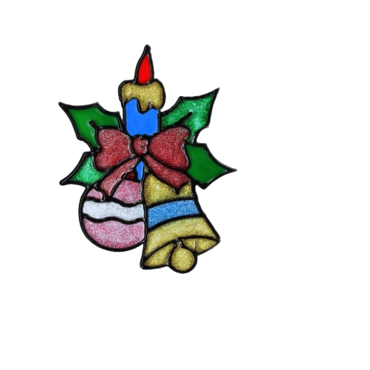 Glinsterend glas-in-lood-effect op glas