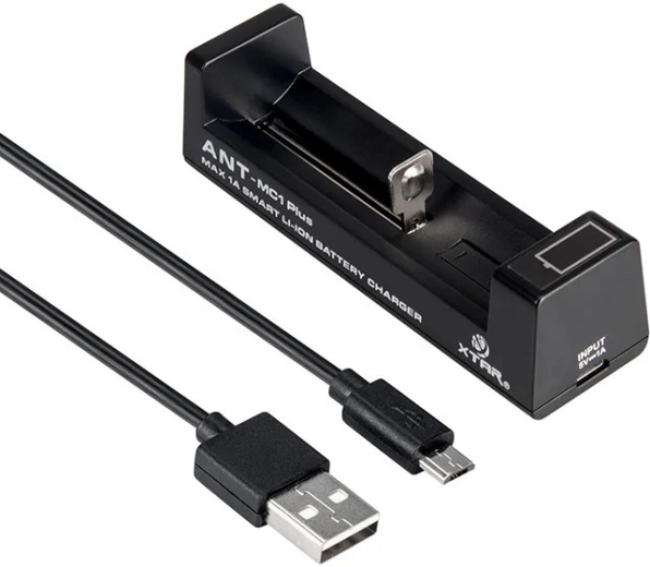 Oplader voor Li-ion cilindrische accu’s 18650 Xtar ANT MC1 Plus - 1 stuk