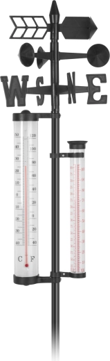 Overzicht van temperatuur en neerslag