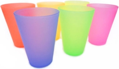 Kwetsbare mok voor magnetron 330 ml mix kleuren