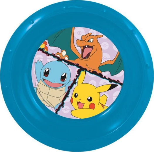 Plastic kom Pokémon 16 cm blauw