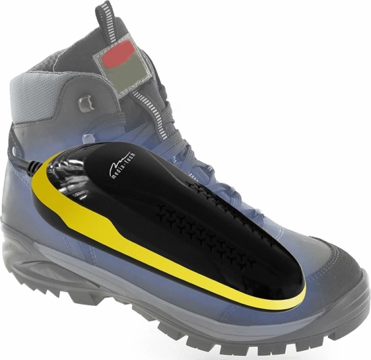 Voorzichtig drogen van schoenen