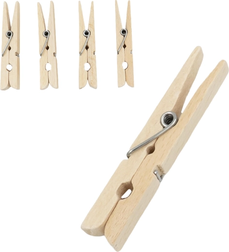 Houten wasknijpers - 36 stuks