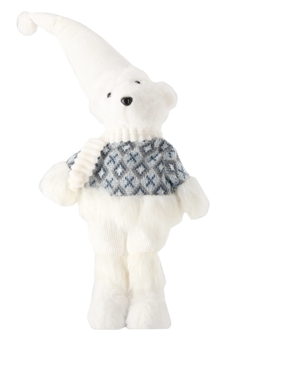 Zachte look en winterse gebreide details