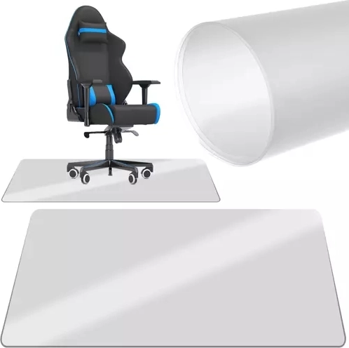 Beschermmat onder stoel 90x130 cm - melkachtig