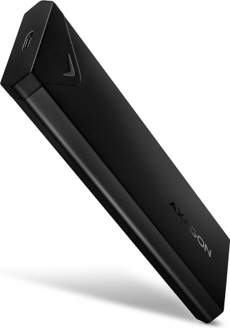 Externe AXAGON-schijfbehuizing voor SSD M.2 NVMe, USB‑C 3.2 Gen 2, zwart