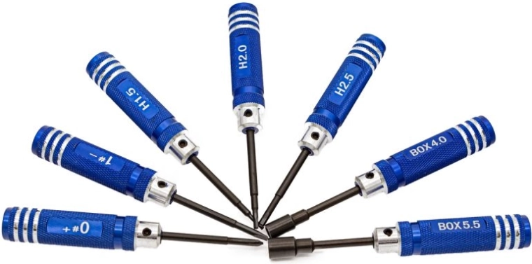 Professionele set precisieschroevendraaiers 7 stuks