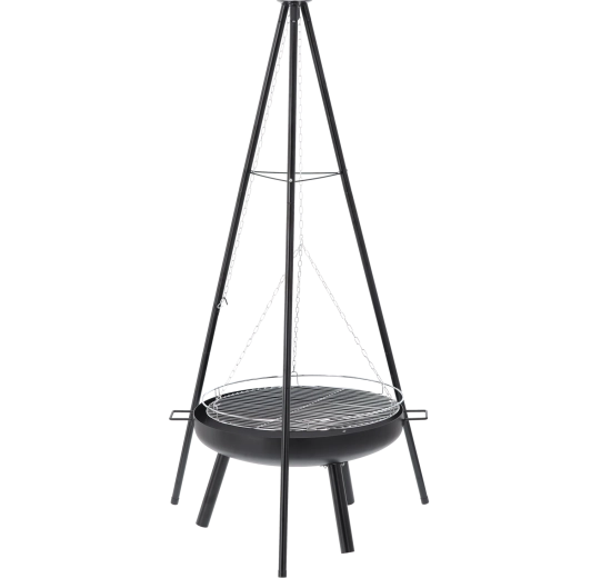 Stabiele driepoot voor veilig grillen