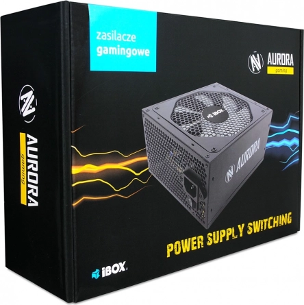 Gaming-voeding Aurora 500W met 14 cm ventilator