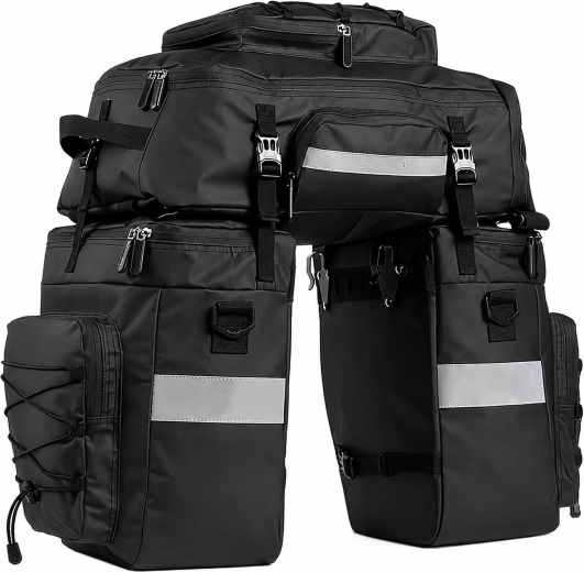 Waterdichte fietstas voor bagagedrager 48 l 3-in-1 XXL