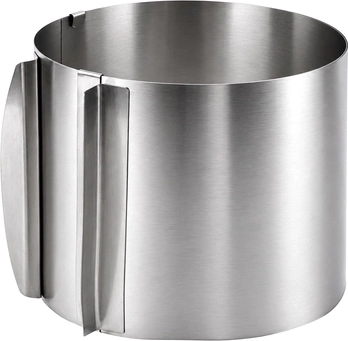 Verstelbare taartring Zortiva 16–30 cm, hoogte 15 cm