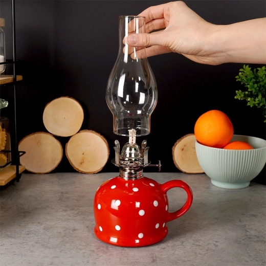 Duurzame glazen schoorsteen en metalen brander