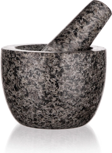 Granieten vijzel met stamper CULINARIA