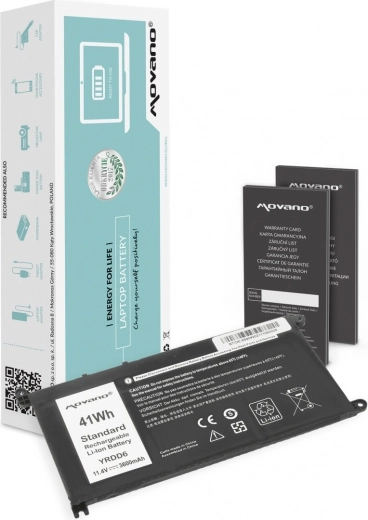 Movano batterij YRDD6 voor Dell Inspiron 14 5481 en 5590 (3600 mAh, 41 Wh)
