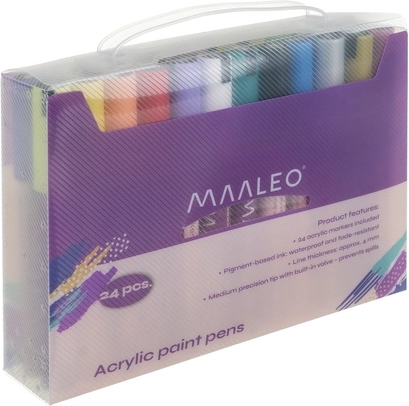 24 kleuren in een praktische draagbare etui