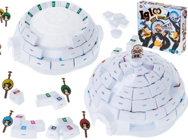 Bordspel bouw een iglo met pinguïns