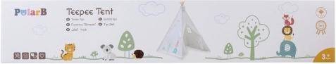 Kinder tipi-tent POLARB voor spelen thuis en in de tuin