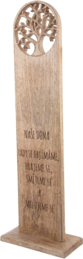Naše doma houten serveerplank van mangohout 80 cm