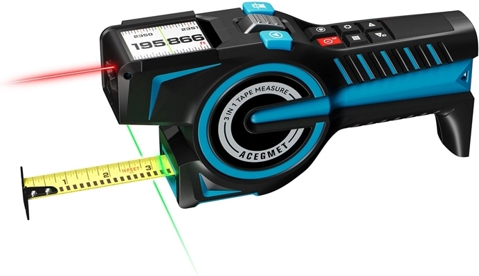 2-in-1: lasermeting en klassiek meetlint