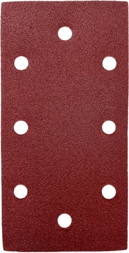 Schuurvellen 93 × 185 mm, korrel 100, 8 gaten, met klittenband (5 stuks)