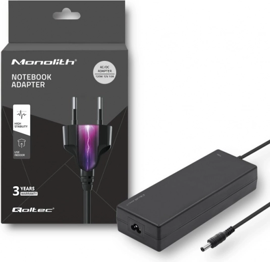 desktop-voedingsadapter 120 W, 12 V, 10 A, 5,5 × 2,5 mm + netsnoer