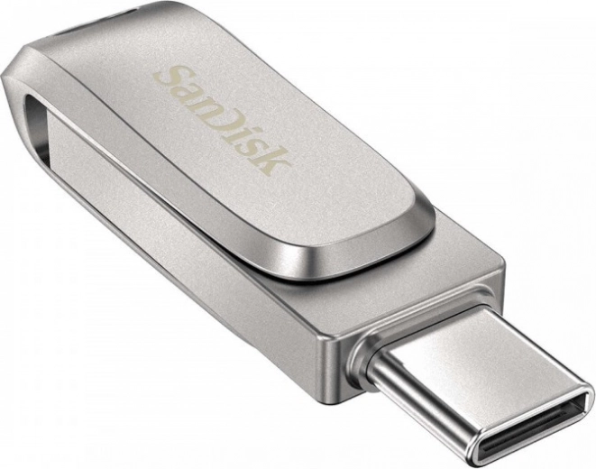 sandisk ultra dual drive luxe 256 gb usb 3.1 type‑c/usb‑a metalen flashdrive