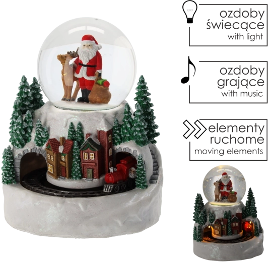 Roterend treintje en warm LED-licht