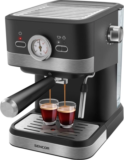 Piston-espressomachine Sencor SES 1721BK voor espresso en cappuccino