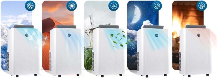 Krachtige koeling en verwarming voor het hele jaar