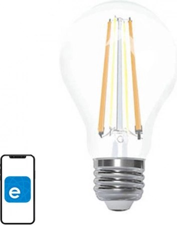 slimme wi‑fi led gloeilamp sonoff filament a60, e27, dimbaar, 2200–6500 k