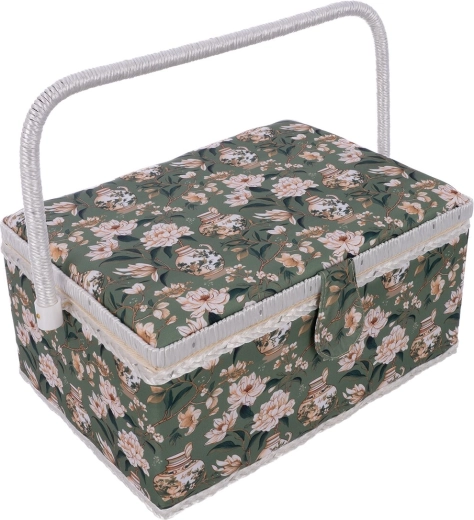Naaidoos groen (hout en polyester) 31 × 23,5 × 16 cm