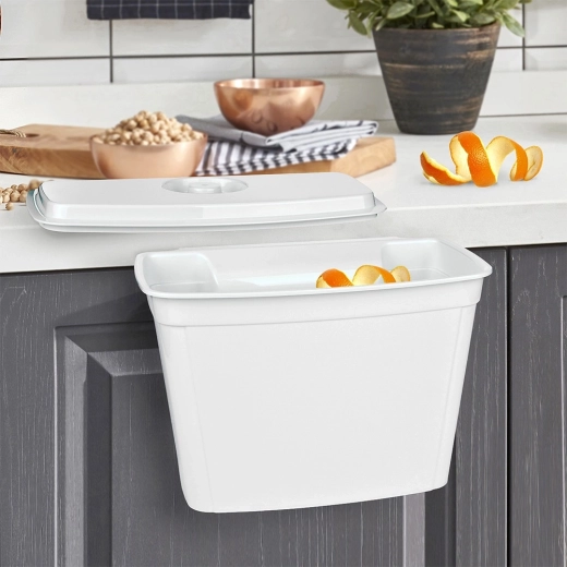 Snel weggooien van snijresten direct vanaf het werkblad