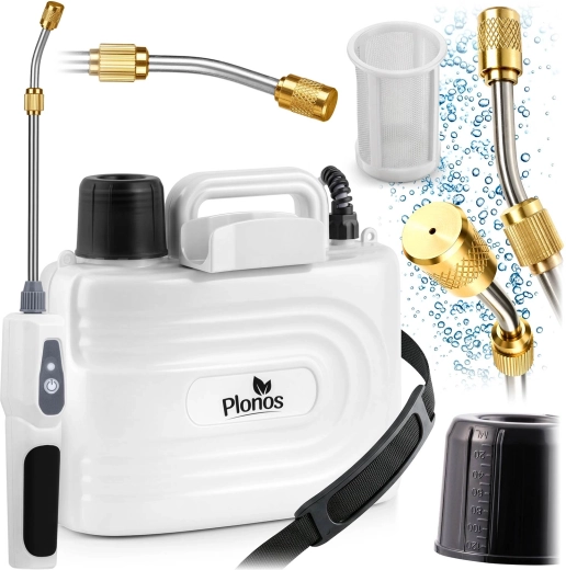 Accu-druksproeier 5 l met regelbare messing spuitmond PLONOS
