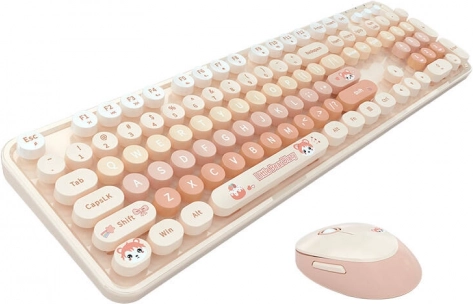 Draadloze set toetsenbord en muis MOFII Candy New 2.4G – Oranje