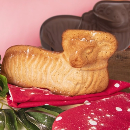 Gedetailleerde 3D-vorm van een paaslam